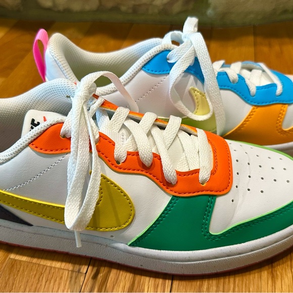 Brand New Youth size 6 Nike Court Borough Recraft Multicolor Low-Top Sneakers - Picture 6 of 11